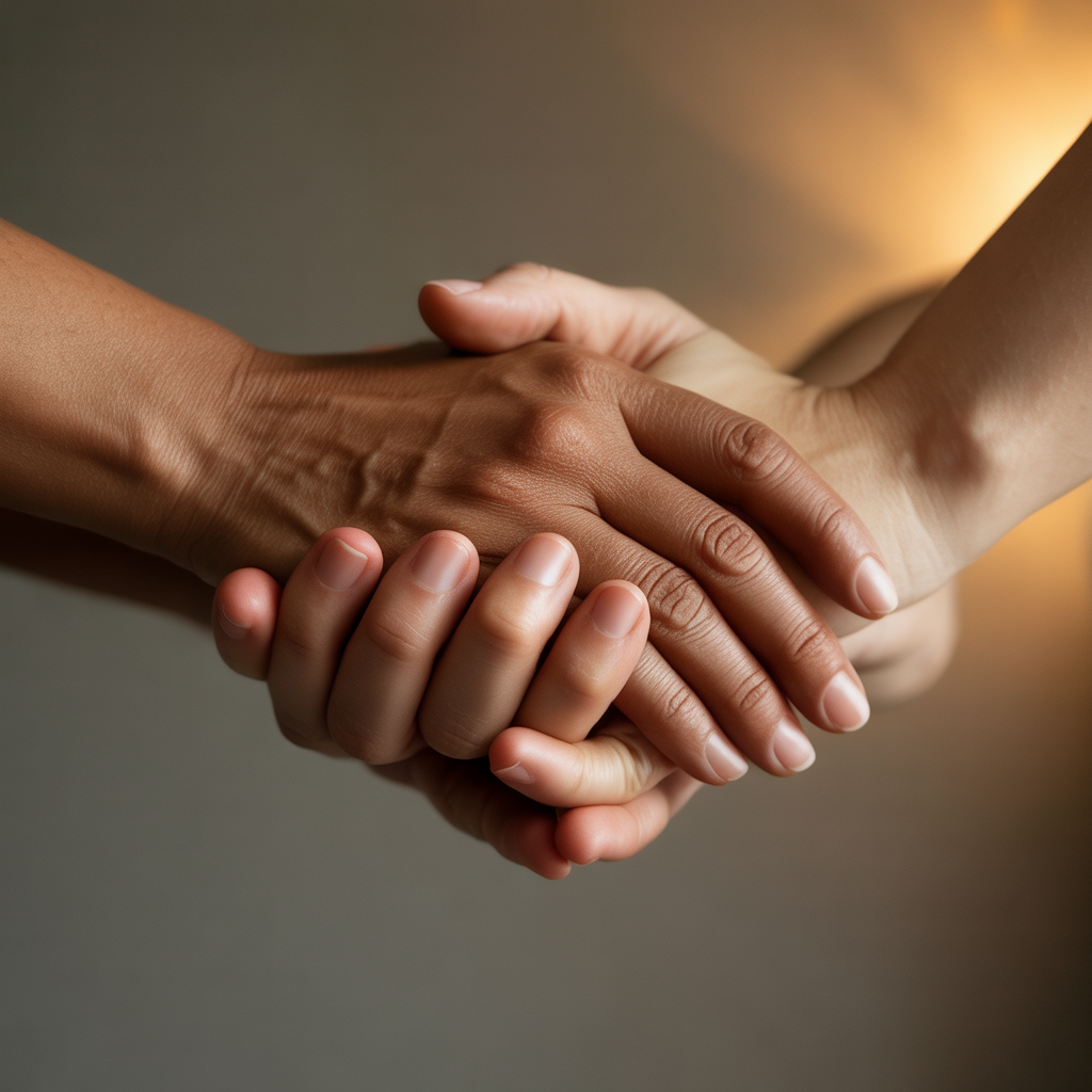 Main tendue symbolisant le soutien et l'accompagnement