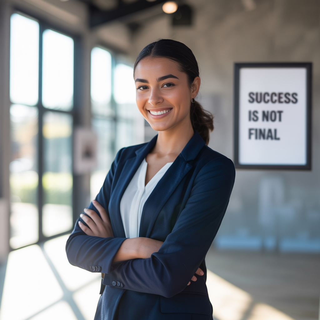 Entrepreneur visionnaire souriant