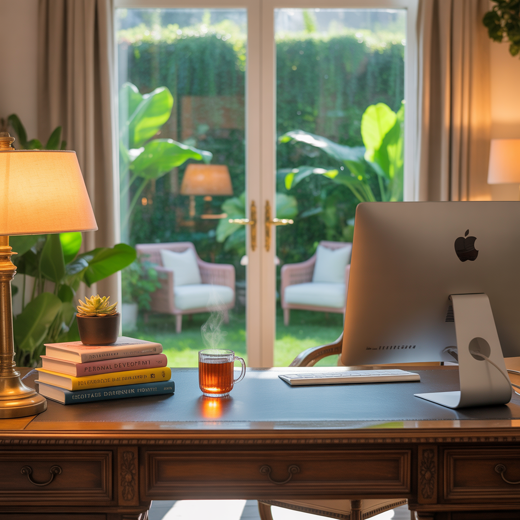 Espace de travail inspirant du coach